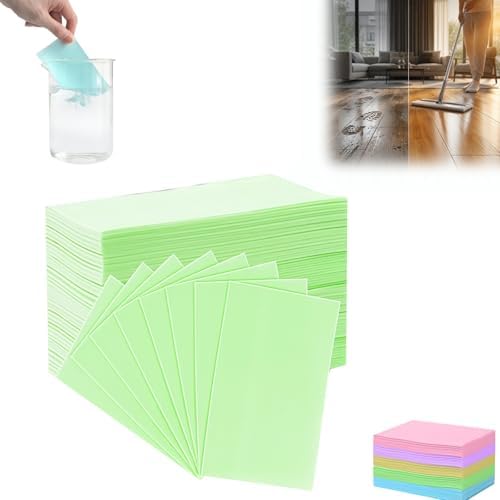 Variety of Scents Multiple Effect the Floor Cleans, 2026 Upgraded Floor Cleaning Solution Tablets, Dissolvable Pre-Measured Deep Cleaning Cleaning Solution (Green, 100Pcs) by Unknown