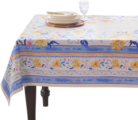 Maison d' Hermine Table Cloth Rectangle Table Reusable 100% Cotton 70"x108" by MaisondHermine