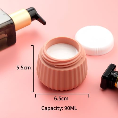 Mrsdry Travel Bottles 8 Pack, TSA Approved 3 oz Toiletries Containers, Leak Proof Silicone Squeezable Essentials Jars with Clear Bag - Image 4