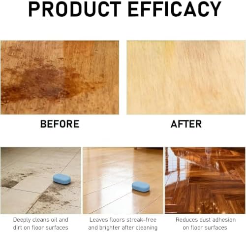 Floor Cleaning Tablets, 24 Count, Hard Floor Cleaner Tablets, Lemon Scent, Multi-Surface Effervescent Cleaner for Hardwood, Tile, Vinyl and Laminate Floors, Streak-Free - Image 4