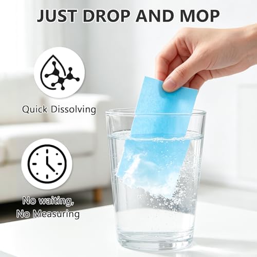 Multi-Surface Multiple Effect Floor Cleaner Tablets, Concentrated Multiple Effect The Floor Clean Formula for Hardwood, Tile, Laminate and More, Dissolvable Cleaning Pods (300 Pack) - Image 6