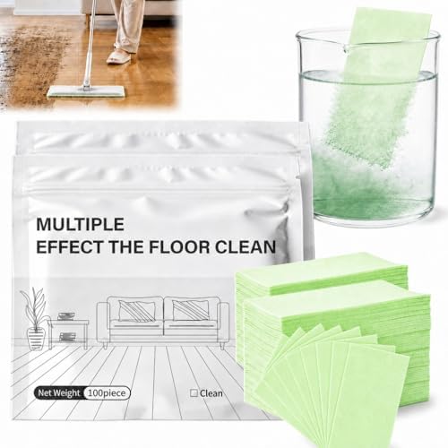 Multi-Surface Floor Cleaning Tablets – Concentrated Dissolvable Cleaner for Hardwood, Tile, Laminate & More – Heavy Duty Deodorizing, Streak-Free Shine – No Harsh Chemicals (200pcs, Gardenia) by Unknown