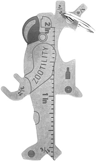 Keychain Multi-Tool | Zootility Tools | Allen Keys, Wrenches, Screwdrivers, Bottle Opener, and MORE. Stainless Steel, MADE IN USA (Orbit 8-in-1)