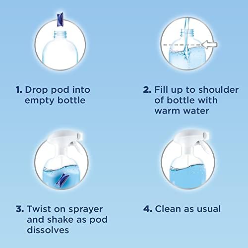 Windex Dissolve Concentrated Pods, Glass Cleaner Starter Kit contains 1 Reusable Bottle, 3 Concentrated Dissolvable Pod - Image 4