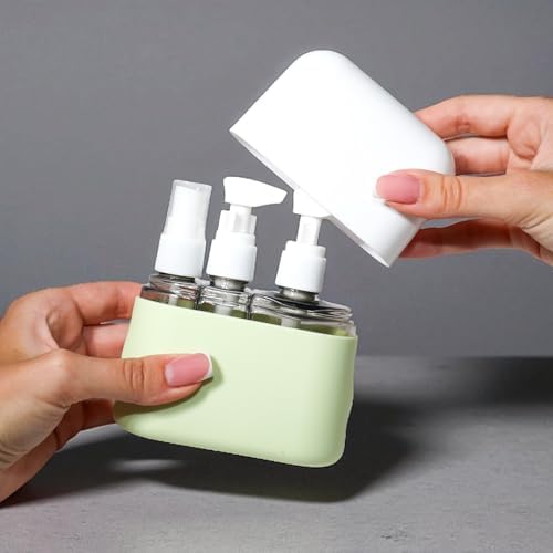 Travel Bottle Set – TSA Approved, Leakproof Toiletry Kit for Carry-On, Refillable Containers for Spring & Summer Travel (Sage Green) - Image 3