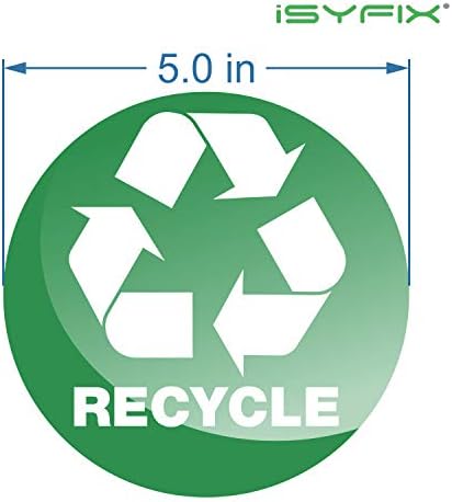 iSYFIX Recycle Sticker for Trash Can, 6 Pack, 5 inch - Image 2