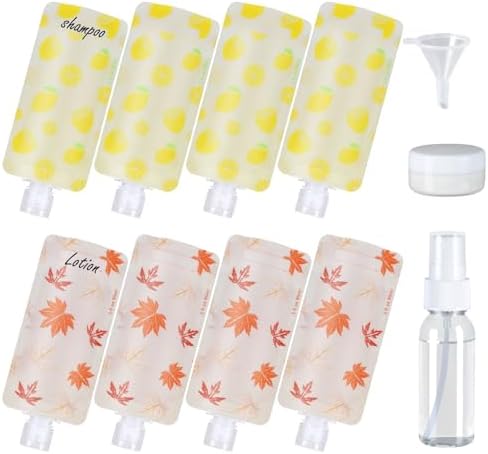 PACKISM 11 Pack Travel Pouches for Toiletries - 90ml 3 oz Liquid Container by Packism
