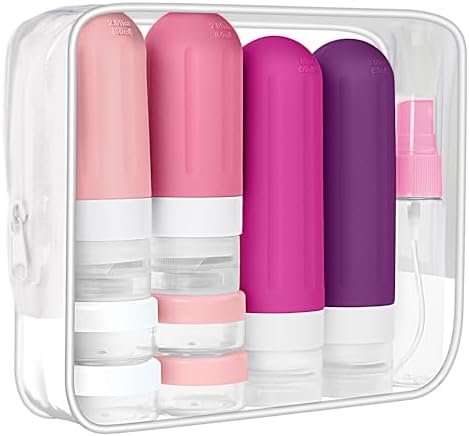 Landisun Travel Bottles for Toiletries 18Pack Travel Size Containers Toiletry Travel-Containers TSA Approved Leak Proof (Crimson) - Image 7