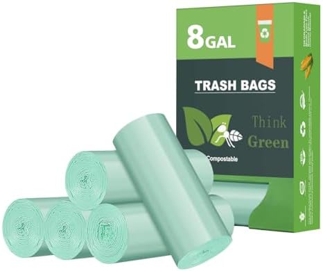 AYOTEE Biodegradable Medium 8 Gallon Trash Bags ，Leak Proof Compostable Bag by AYOTEE