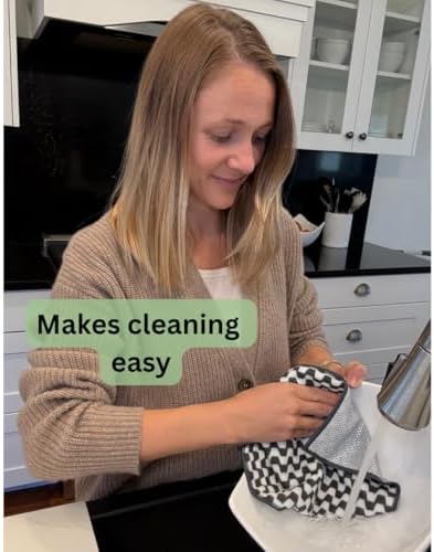 Dish Cloths for Washing Dishes 4pk - Odor-Resistant & Non-Scratch Scrubber - Image 3
