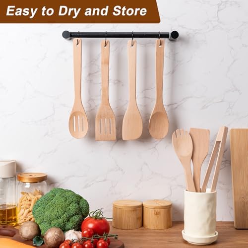 Eisinly 7-Piece Wooden Cooking Spoons, Sturdy Beech Utensil Set - Image 5