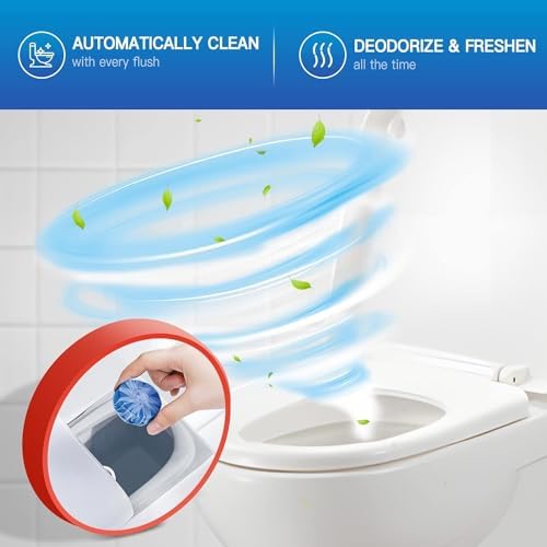 Vacplus Toilet Bowl Cleaner Tablets, 100 Pack, Auto Cleaning, Long-Lasting - Image 3