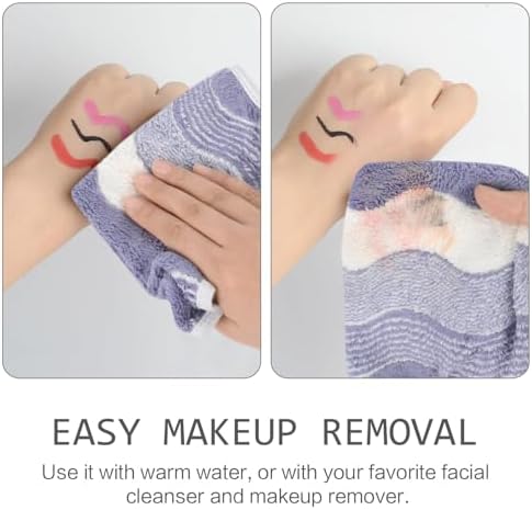 SINLAND Absorbent Coral Velvet Washcloth Ultra Soft Microfiber Face Towels 12 x 12 inch Multi-Purpose Face Cloths for Household and Sport - Image 5