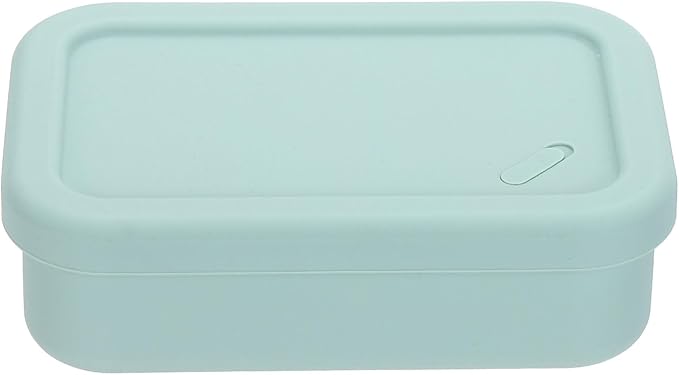 PATIKIL Leakproof Travel Soap Case, Silicone Travel Soap Container with Draining Layer Portable Bar Soap Holder for Bathroom Camping Gym, Green