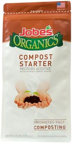 Jobe's Organics Fast Acting Granular Fertilizer Compost Starter, Easy Plant Care Compost Accelerator, 4 lbs Bag by Jobes