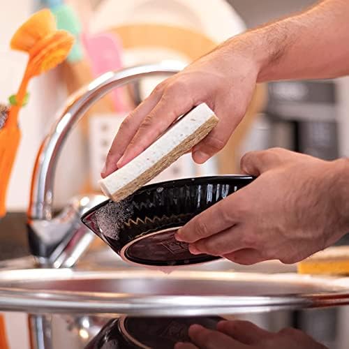 Natural Kitchen Dish Sponge Vegan Plant-Based for Dish Washing Home Cleaning - Each Pack Contains 2 Sponges (1 Pack) - Image 4