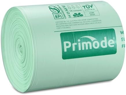 Compostable Bags, 8 Gallon (30L) Food Scraps Yard Waste Bags, 100 Count, Extra Thick 0.85 Mil. ASTM D6400 Compost Bags Small Kitchen Trash Bags, Certified by BPI & TÜV AUSTRIA - Image 3
