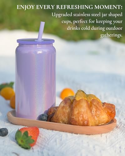 16 oz Tumbler, Insulated Tumbler with Straw, Iced Coffee Tumbler - Image 3