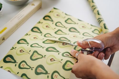 SuperBee Beeswax Wrap Roll XL 35x13" Reusable Food Wrap Bees – Pears - Image 4