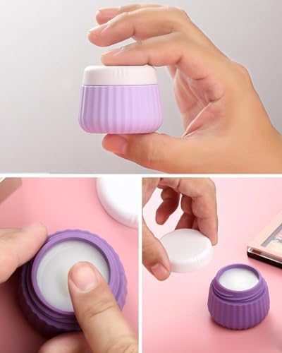 Mrsdry Travel Bottles for Toiletries - 8 Pack, TSA Approved 3oz Travel Containers, Leak Proof Silicone Squeezable Cream Jars with Clear Bag - Image 3