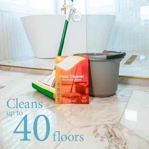 Dissolvable Floor Cleaner Sheets: Fresh Lime Scent, 30 Washes - Image 4