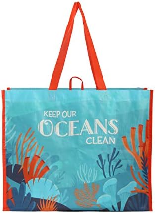 Earthwise Reusable Grocery Bags – Foldable & Water‑Resistant OceanWise® Shopping Bags, Gift Totes, Durable Multi‑Use Eco Bags (5 Pack) - Image 5