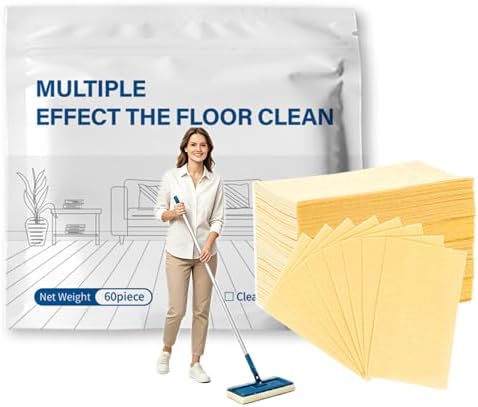 Floor Cleaning Tablets, Multi-Surface Cleaner Tabs for Hardwood, Tile, Vinyl & Marble, Deep Stain, Grease & Limescale Remover, Fresh Scents, 30/60/100 Counts by Unknown