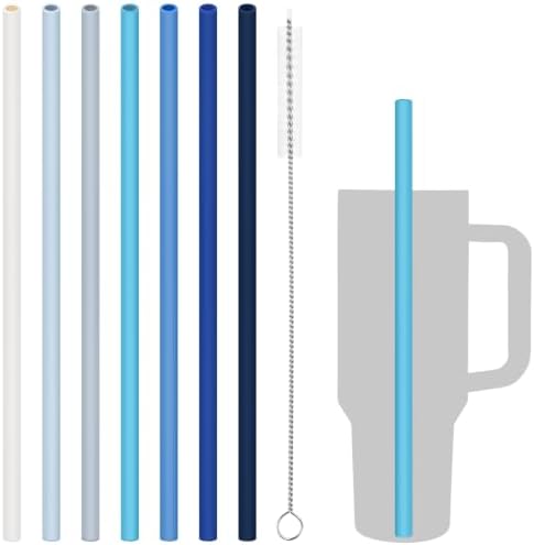 Tomorotec 7PCS Silicone Drinking Straws Fit for Stanley 40 oz 30 oz Tumbler by Tomorotec