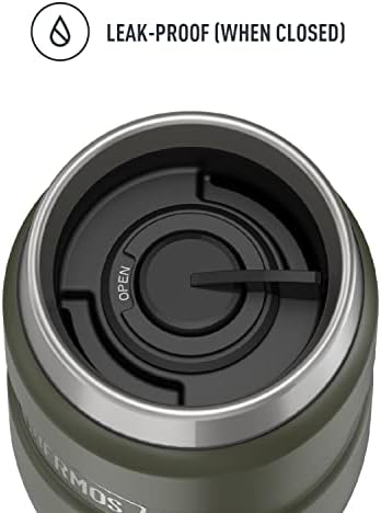 THERMOS Stainless King Vacuum-Insulated Travel Tumbler, 16 Ounce, Army Green (Pack of 4) - Image 3