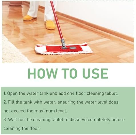 Floor Cleaner Tablets Hard Floor Cleaner Tablets, Pre-Measured Dissolvable Cleaning Solution for Hardwood Laminate Tile Bathroom Kitchen (36PCS) - Image 6