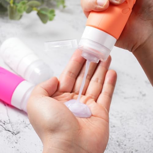 Zafit 18 Pack travel Bottles for Toiletries, TSA Approved Silicone Travel Containers Leak Proof Refillable Travel Accessories for Shampoo Conditioner Lotion Body Wash(Multicolored D) - Image 6