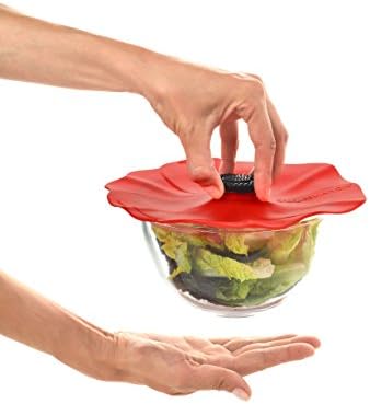 Charles Viancin - Poppy Silicone Lid for Food Storage and Cooking - Airtight Seal on Any Smooth Rim Surface - BPA-Free - Oven, Microwave, Freezer, Stovetop and Dishwasher Safe (8 Inch) - Image 2