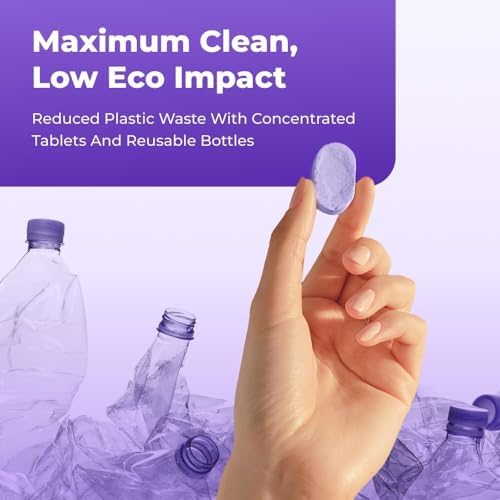 The All-In-One Multi Purpose Cleaning System - Cleaning Spray for Instant Stain Removal, With Concentrated Cleaning Tablets, for Home, Kitchen, Bathroom & More (1 Bottle+18 Pcs) - Image 5