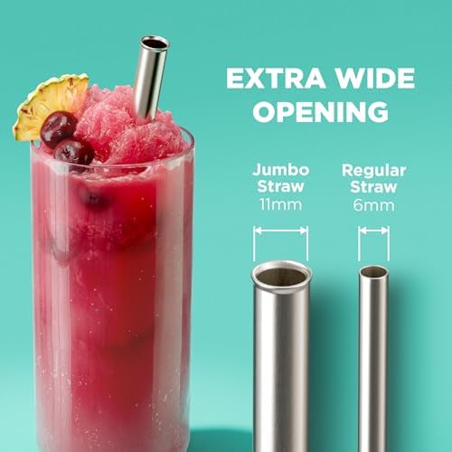 ZOKU Jumbo Reusable Straw – Wide Silicone Straw for Boba Tea, Bubble Tea, Smoothies & Slushies – Durable, Flexible, Dishwasher Safe – Purple - Image 6