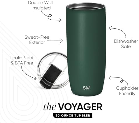 Simple Modern Travel Coffee Mug with Lid | 20oz | Green - Image 2