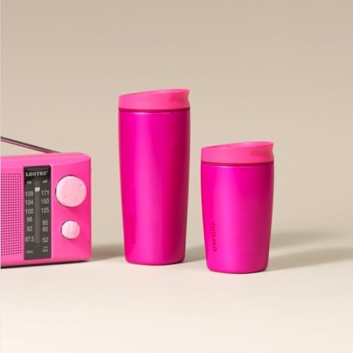 Owala SmoothSip Slider Insulated Stainless Steel Coffee Tumbler, Reusable Iced Coffee Cup, Hot Coffee Travel Mug, BPA Free 12 oz, Read My Lips - Image 7
