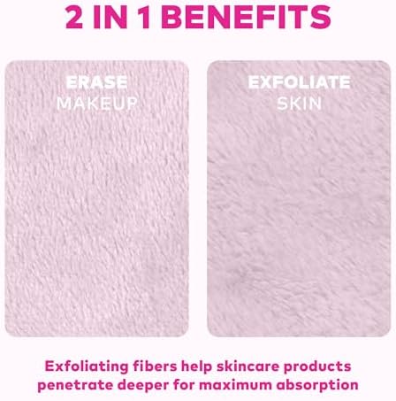 The Original MakeUp Eraser 7-Day Set, Erase All Makeup With Just Water, Including Waterproof Mascara, Eyeliner, Foundation, Lipstick, Sunscreen, and More! Silver Infused, 7ct. - Image 6