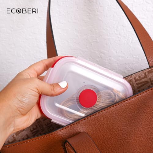 ECOBERI Collapsible Food Storage Containers with Lids, 8 Piece, 12 oz - Image 4