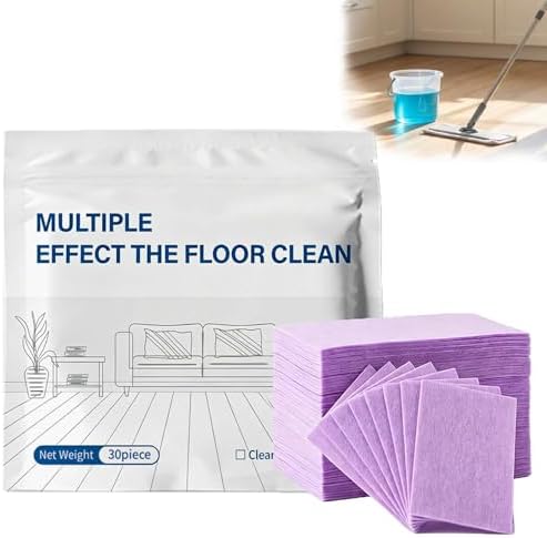 150/300PCS Multi-Surface Floor Cleaner Tablet, Upgraded Floor Cleaning Solution Tablets, Multiple Effect the floors Clean, Concentrated Cleaner for Hardwood, Tile, Laminate & More (purple, 150PCS) by Unknown