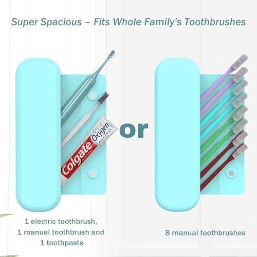 Silicone Toothbrush Travel Case, Extra Large Toothbrush Case for Traveling - Image 5
