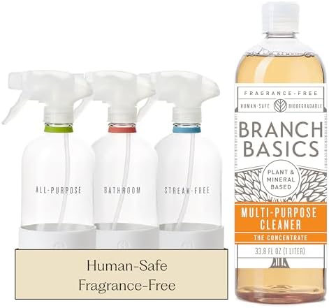 Branch Basics Surface Cleaning Kit: 33.8 oz Concentrate, Refillable Bottles by BranchBasics