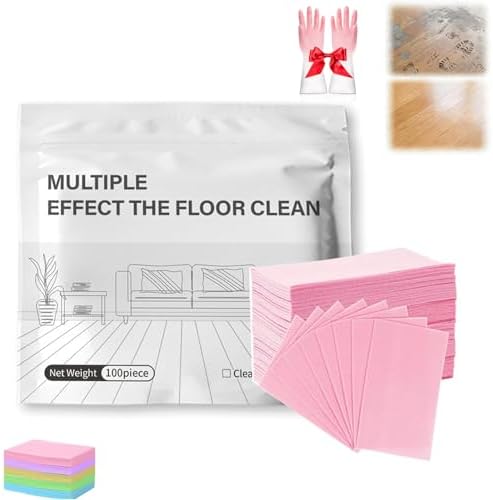 100 Piece Floor Cleaning Tablets Multi-Surface Cleaner, Multi-Surface Floor Cleaning Tablets, Dissolvable Pre-Measured Concentrated Cleaner for for Hardwood Laminate Tile & RV Walls (Peach) by Unknown