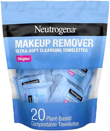 Neutrogena Makeup Remover Towelettes, Daily Single Face Towelettes, 20 Ct by Unknown