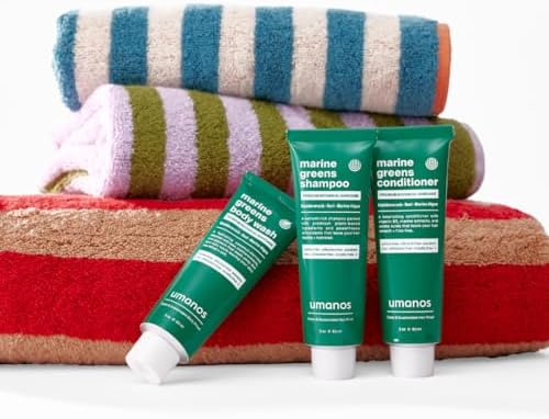 umanos Mini Travel Shower Set – Non-Toxic Shampoo, Conditioner & Body Wash | Clean, Natural, Eco-Friendly, Vegan, Sulfate-Free, Biodegradable, 100% Natural Fragrance | Travel Toiletries Set. - Image 3