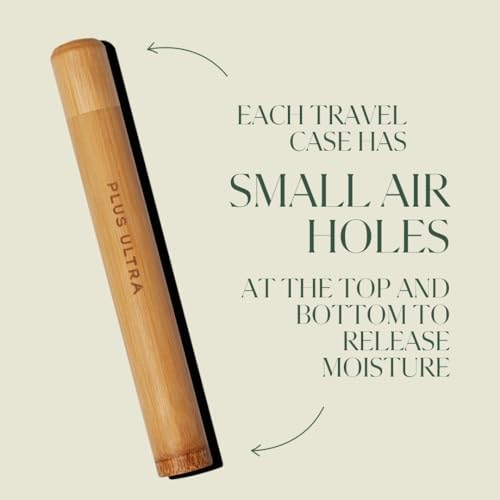 Plus Ultra Bamboo Travel Case for Adult Toothbrushes - Image 4