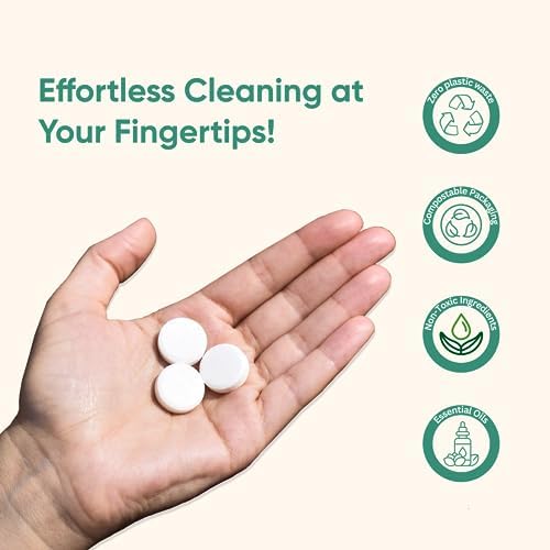 Green Llama Eco-Friendly Cleaning Refill Tablets Variety Pack - Multi-Surface, Glass & Bathroom Cleaners with Natural Essential Oils in Compostable Packaging, Biodegradable, Family & Pet Safe - Image 4