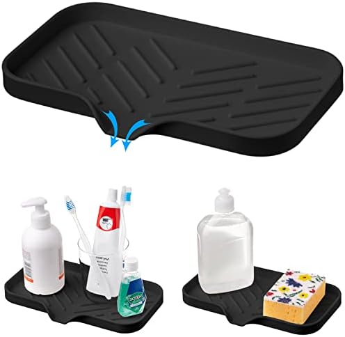Multi-Functional Black Soap Holder - Soap Bar & Sponge Holder, Space-Saving Sink Caddy - Organize Your Kitchen! by AGCOMPANY