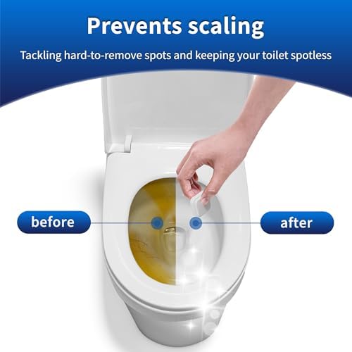 Toilet Bowl Cleaner Tablets, Leaves Bowl Sanitary, Freshens, Deodorizes, Descales & Repels Tough Stains, Helps Prevent Limescale Buildup, Safe for Septic Tanks, 24 Pack 1 Year Supply - Image 3