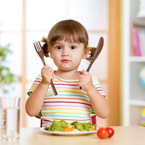 Wooden Spoon Fork Knife Eating Flatware Set Portable Utensil Set with Case, Reusable Wooden Cutlery Travel Utensils Set, 2 Spoons and 2 Forks and 2 Knives - Image 6