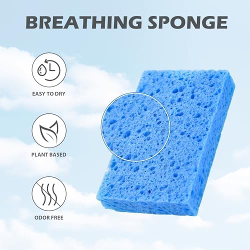 Cellulose Kitchen Sponges for Dishes(6 Pack) - Image 6